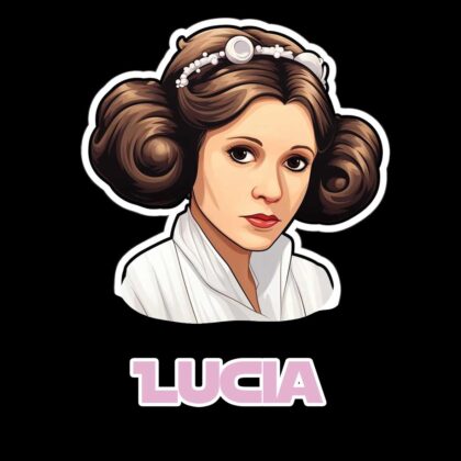 Posavasos personalizable de la princesa Leia