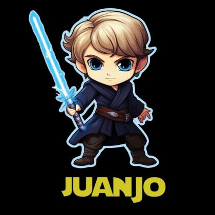 Posavasos personalizable de Luke Skywalker