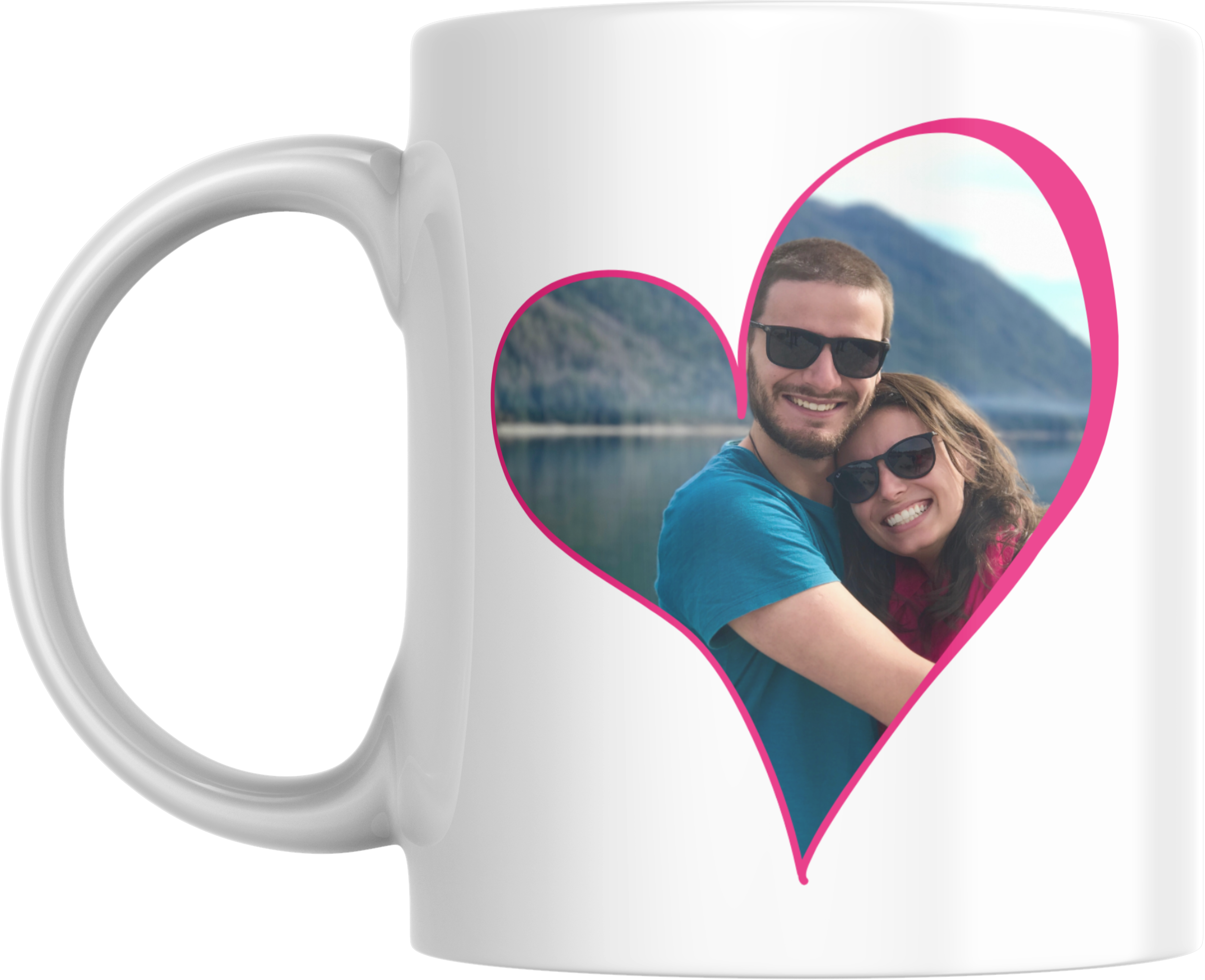 Taza personalizable corazón